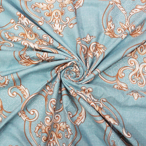 Damask 210 TC Fitted Bedsheet 