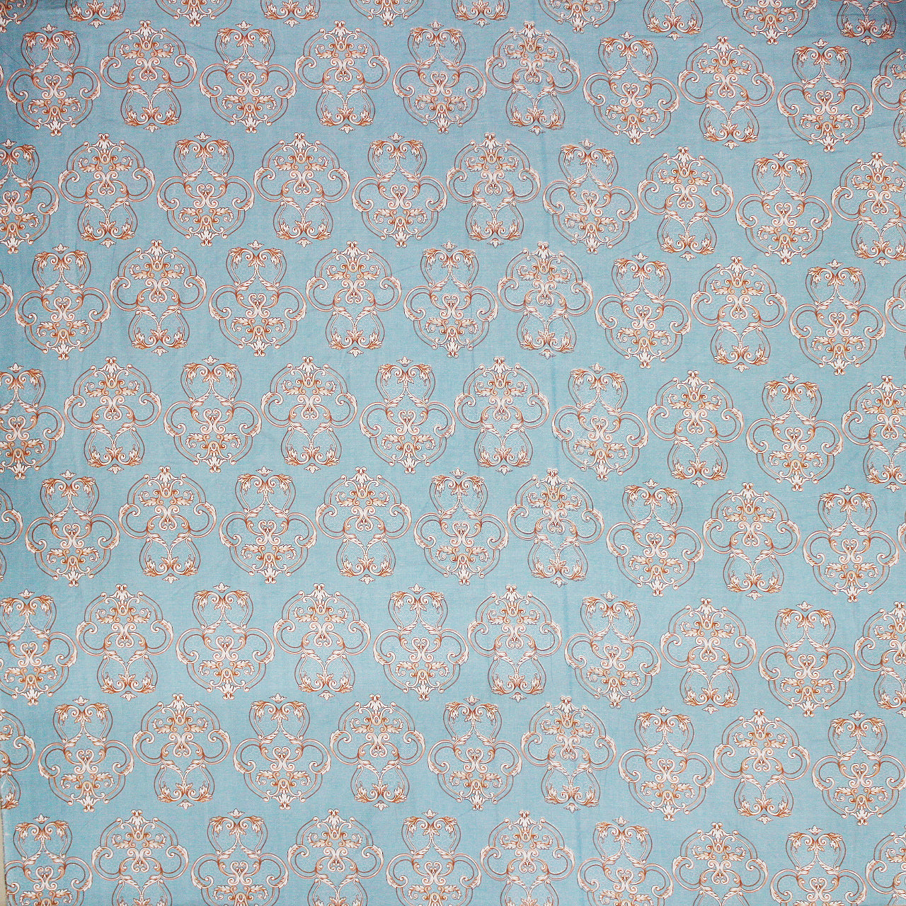 Full View Damask 210 TC Fitted Bedsheet Design 