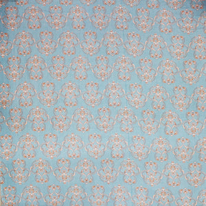 Full View Damask 210 TC Fitted Bedsheet Design 