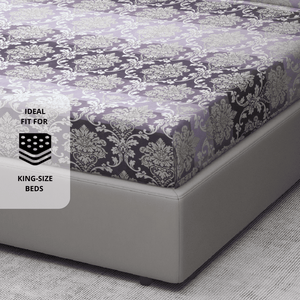 Luxury damask design cotton bedsheet 
