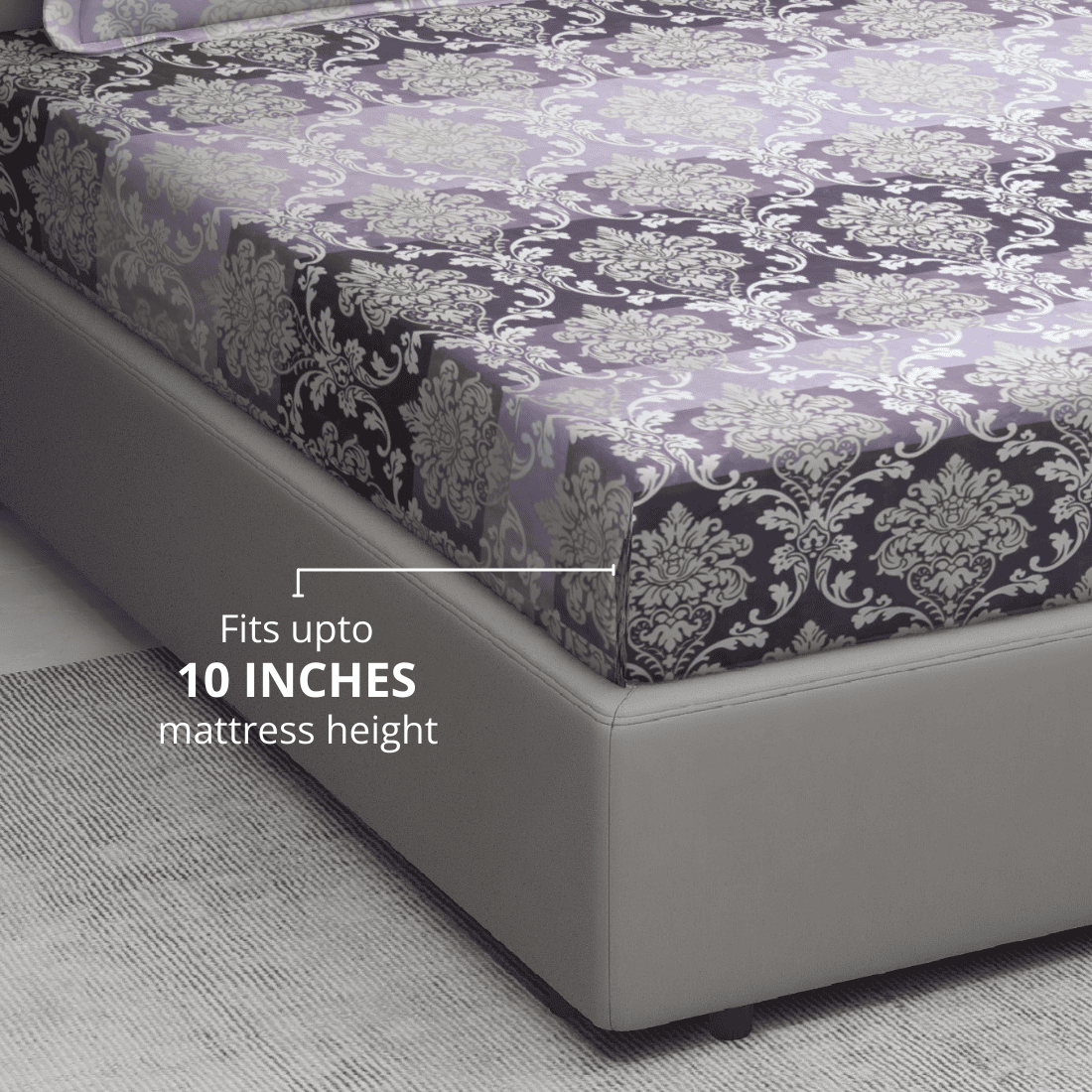 Fitted Bedsheet with floral pattern 