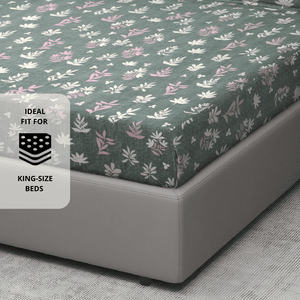 Floral 210 TC cotton bedsheet 