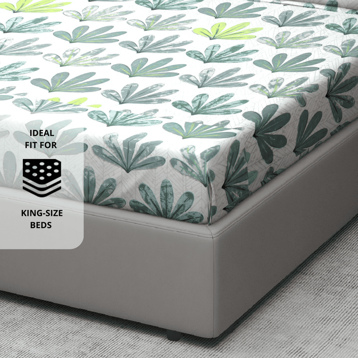 Multicolor floral 210 TC cotton bedsheet 