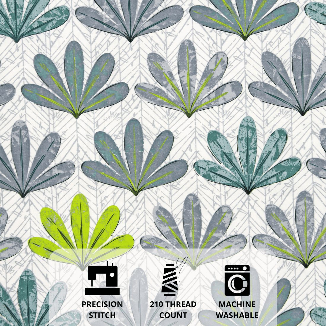 Full View Multicolor floral 210TC Fitted bedsheet Design 