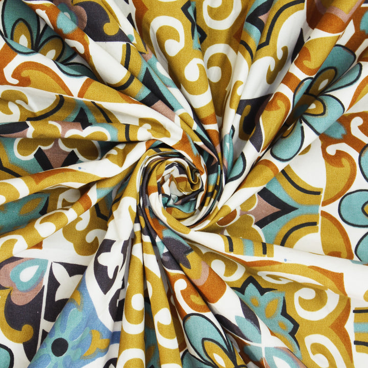 Floral multicolor fitted bedsheet 