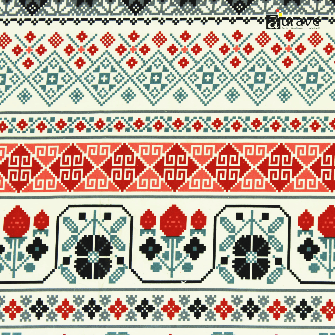 Close up Printed Floral  Design 