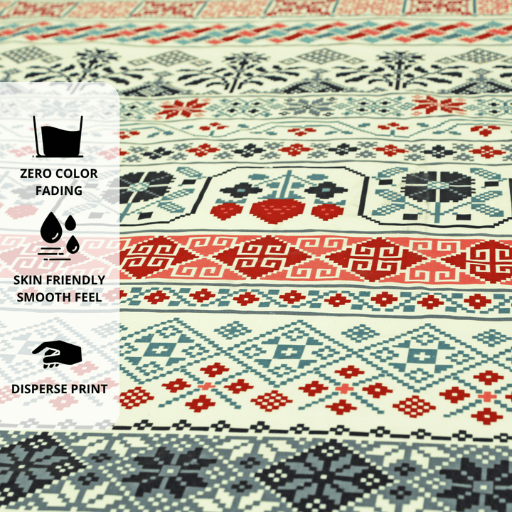 King size multicolor floral 210 TC flat bedsheet Design 