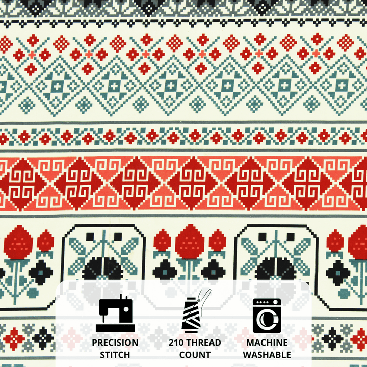 King size multicolor floral 210 TC flat bedsheet Design