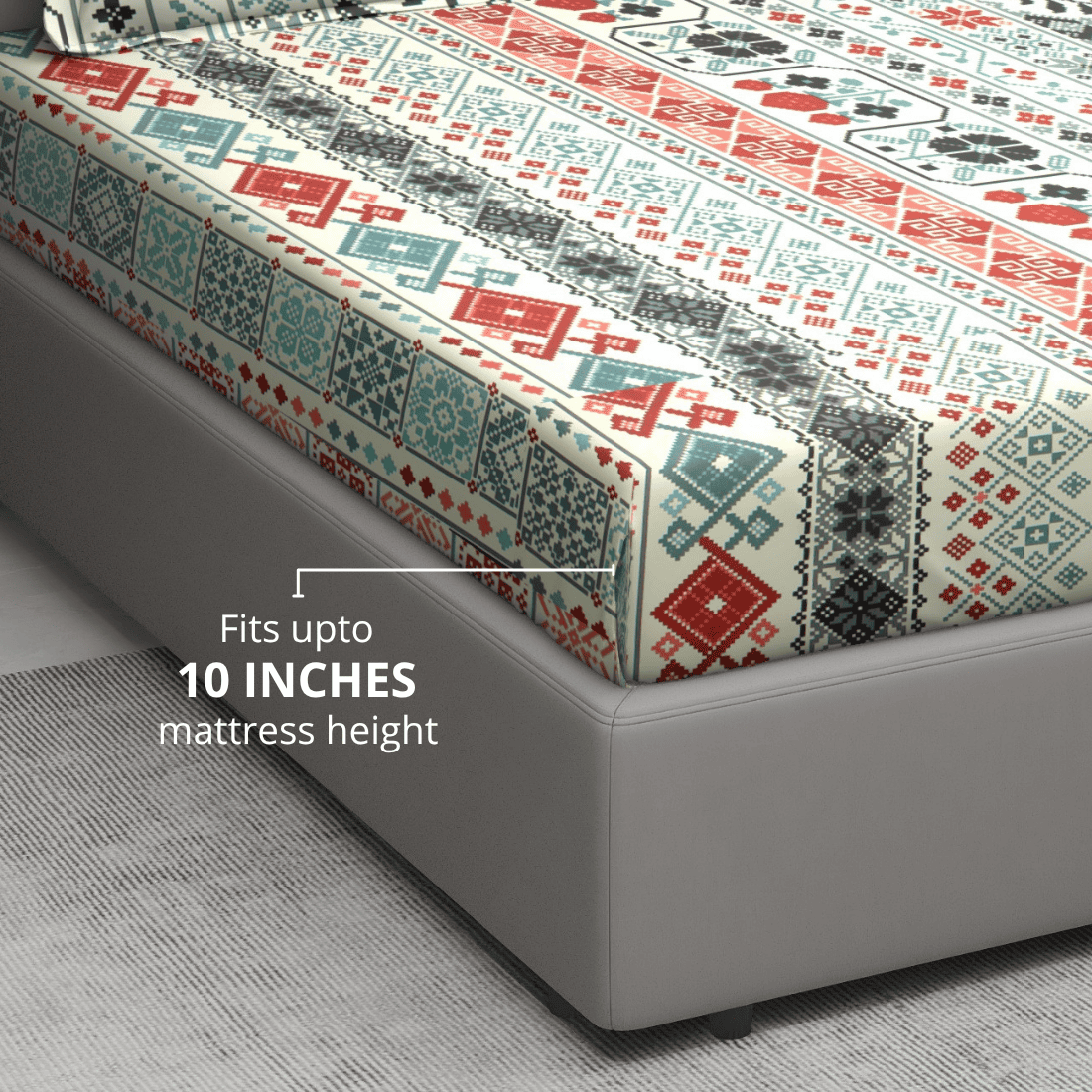 Fitted Floral Bedsheet 