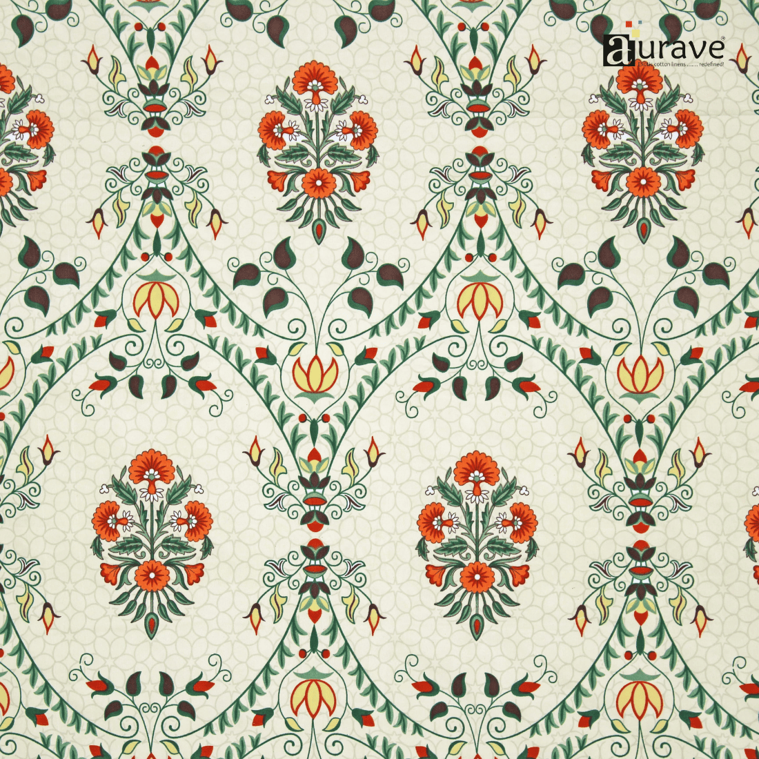 Close up Printed Floral  Design 