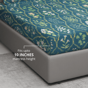 Fiited bedsheet Fits Upto 10 Inches Mattress Height 