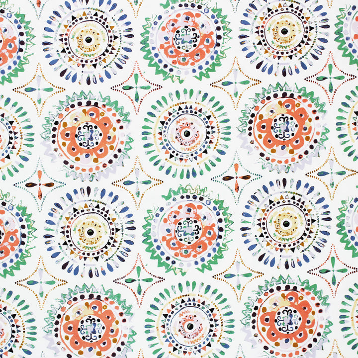 Close up Multicolor geometric 210 TC flat bedsheet