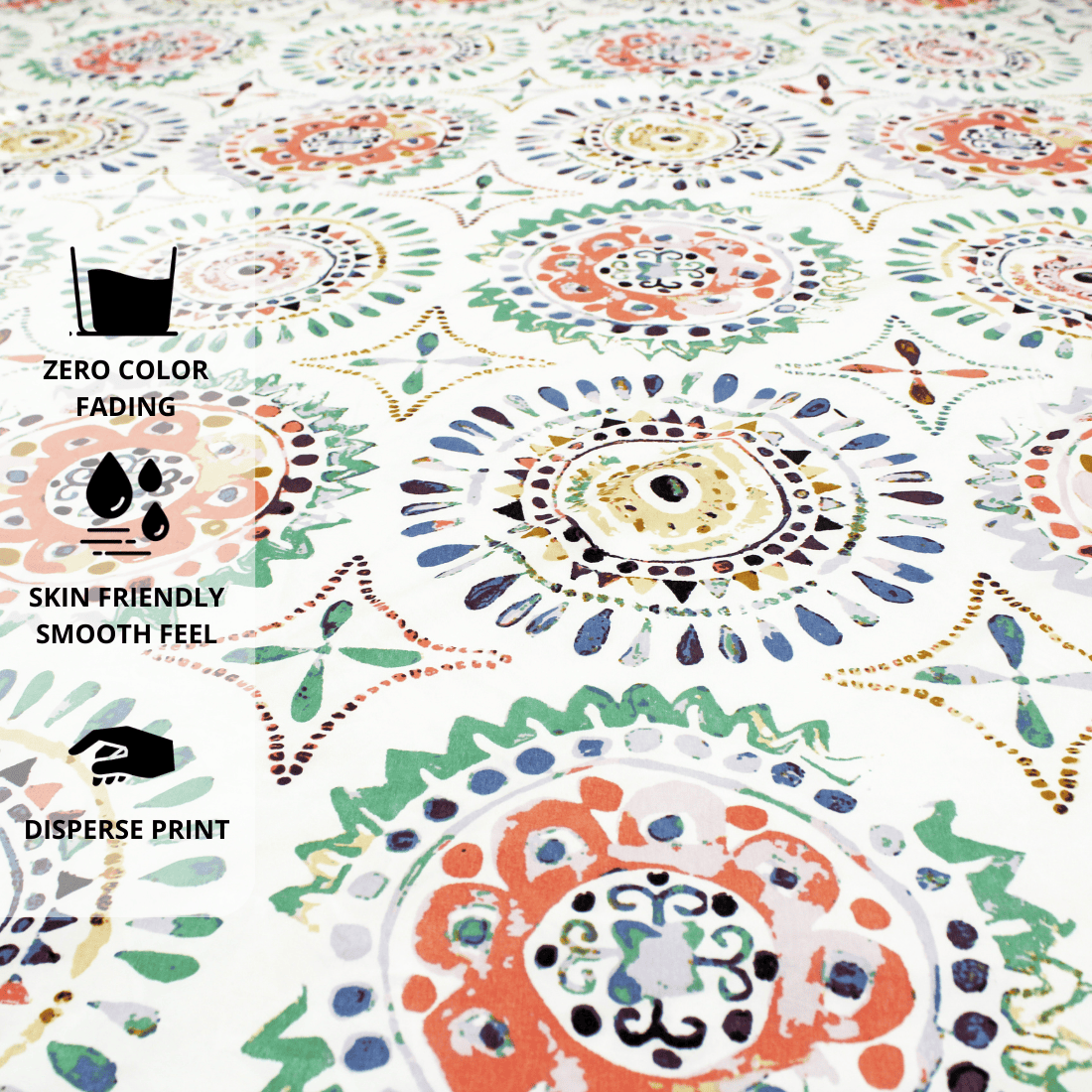 Geometrical 210 TC Fitted bedsheet  Design 