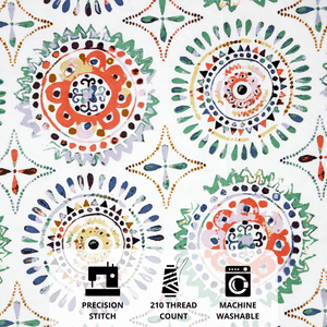 Full View Geometrical 210 TC Fitted bedsheet Design 