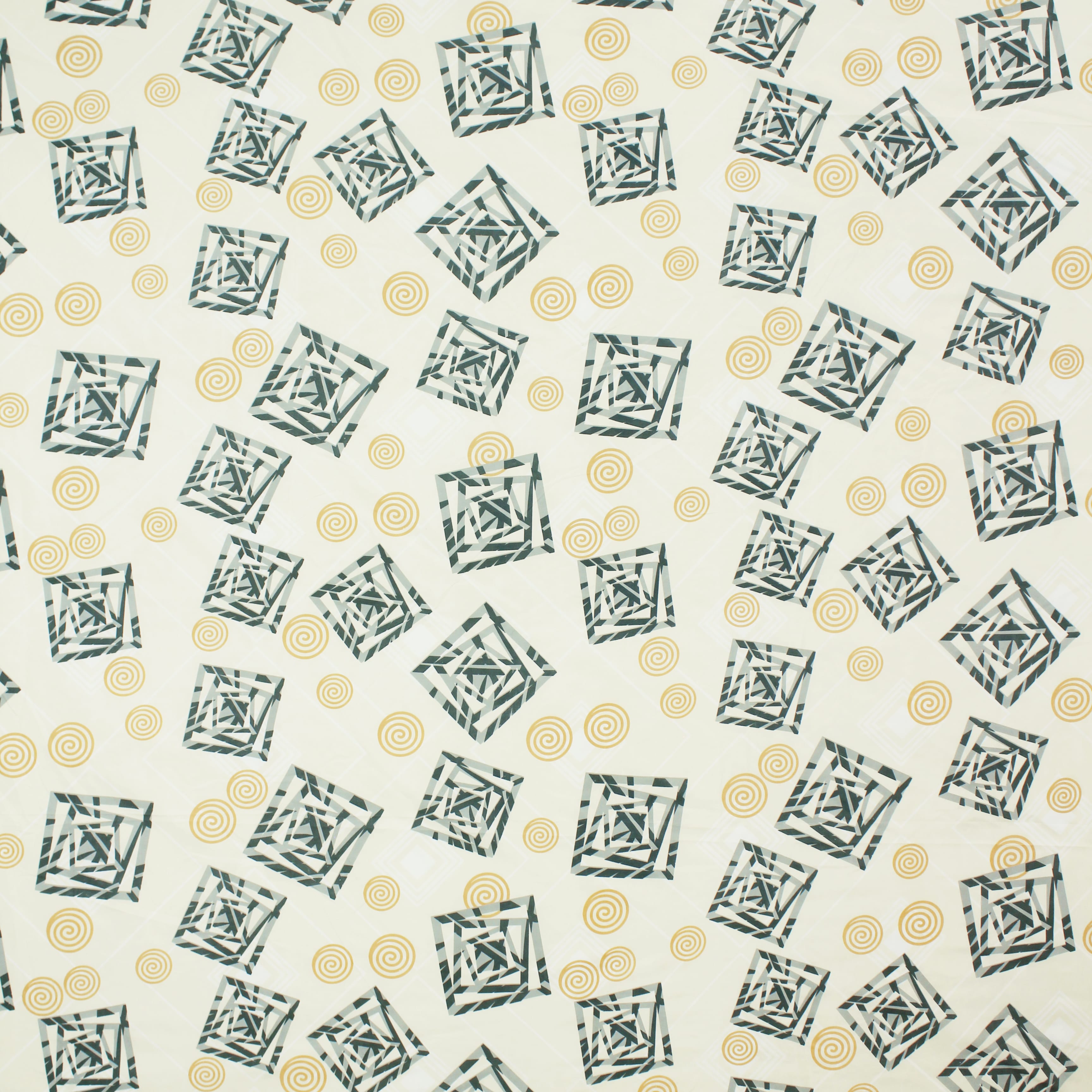 Geometrical 210 TC flat bedsheet Design