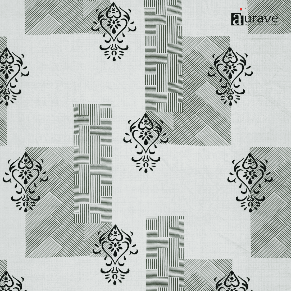 Close up view Printed Floral Design 
