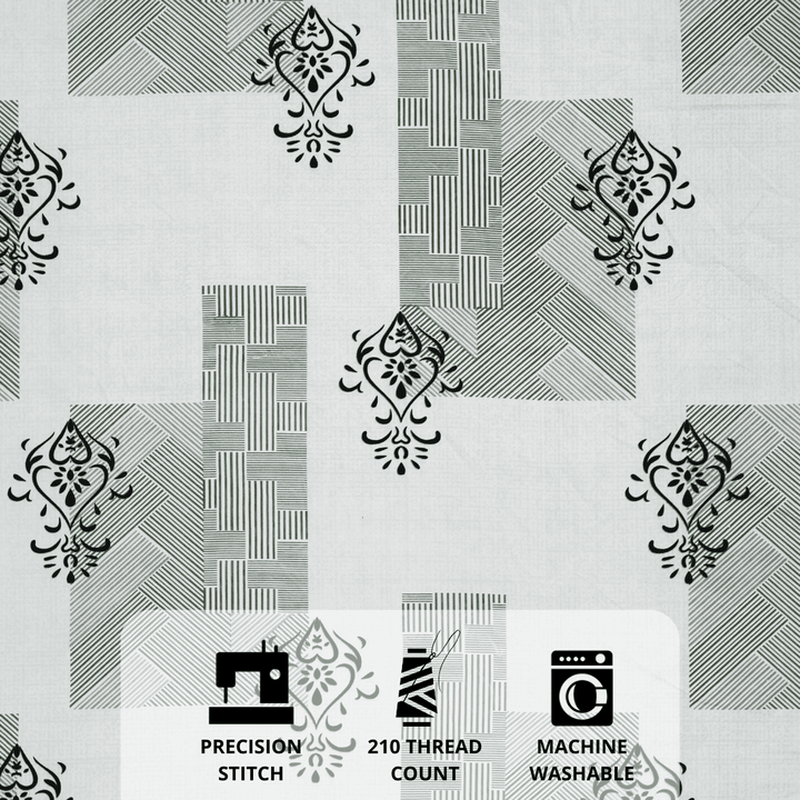 Damask 210 TC Fitted bedsheet Design 