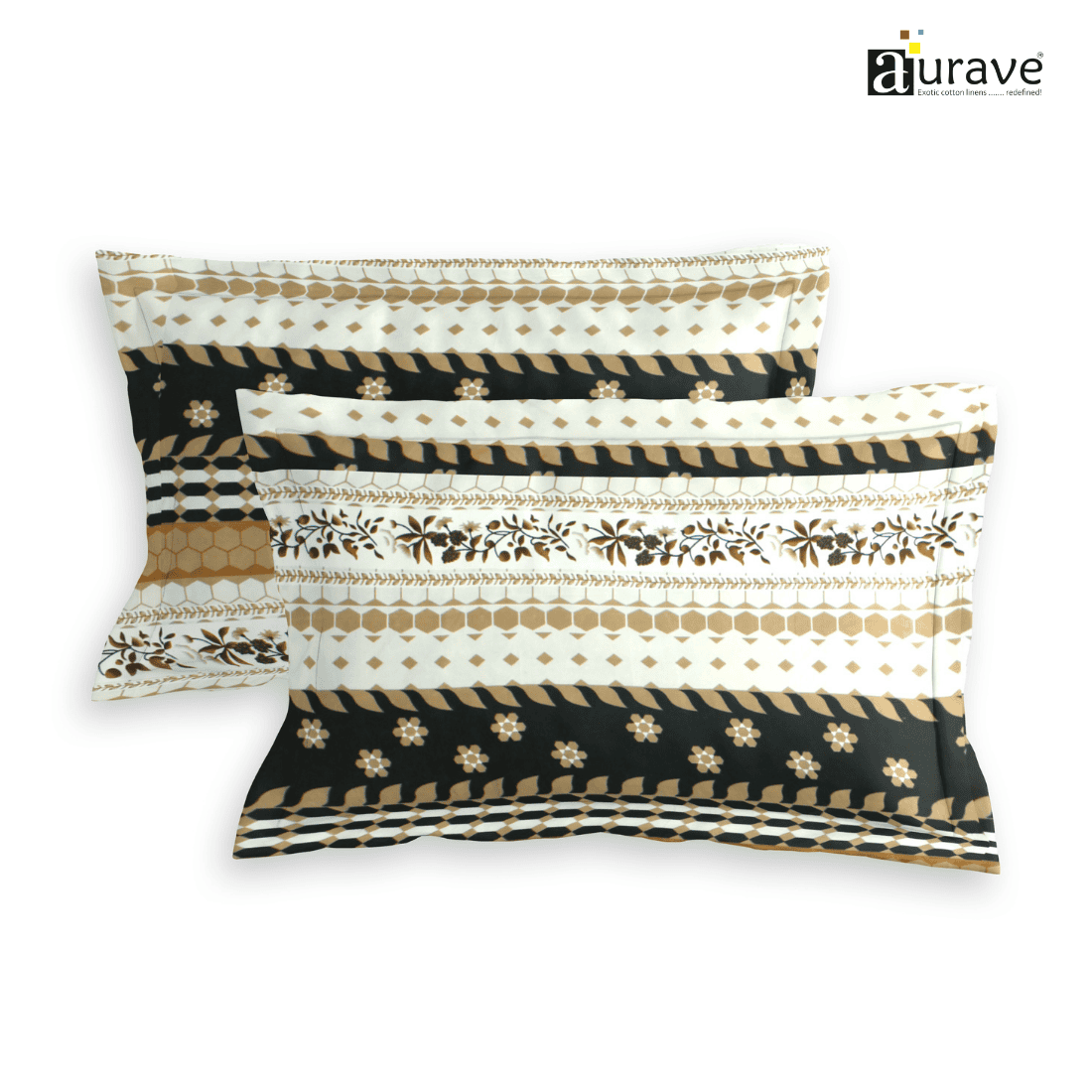 Printed Floral Set of 2 Pcs Pillow Cover - Multicolor