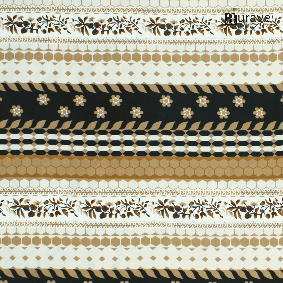 Close up View Printed Floral  Design 