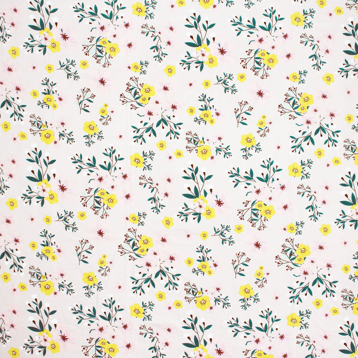 Floral 210 TC Flat bedsheet Design
