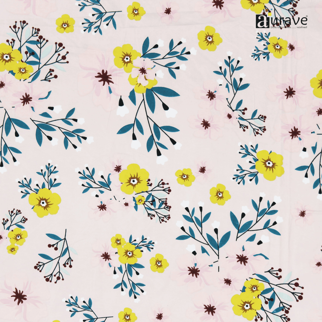 Close up Printed Floral Design  