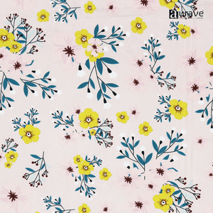 Close up Printed Floral Design  