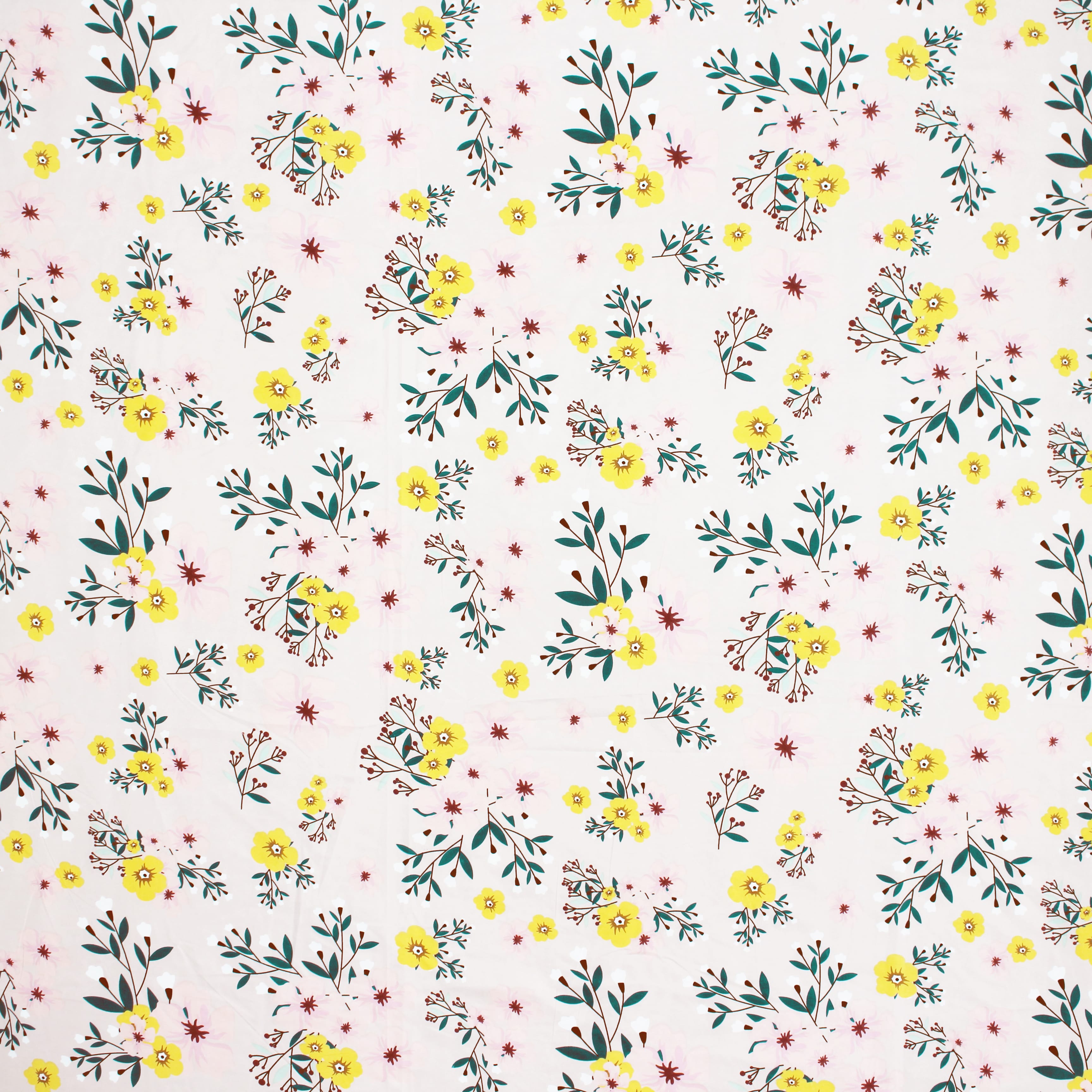 Floral 210 TC Fitted bedsheet Design 