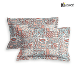 Printed Floral Set of 2 Pcs Pillow Cover - Multicolor