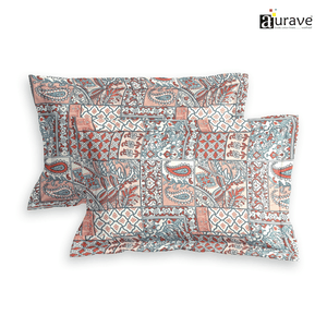 Printed Floral Set of 2 Pcs Pillow Cover - Multicolor