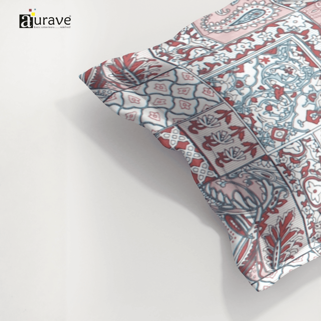 Printed Floral  Pillow Cover - Multicolor