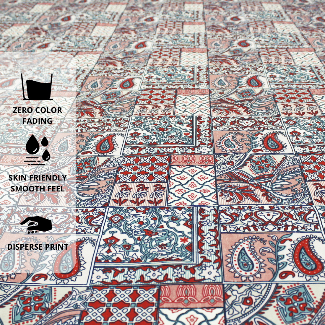 Floral 210 TC Flat Cotton Bedsheet Design
