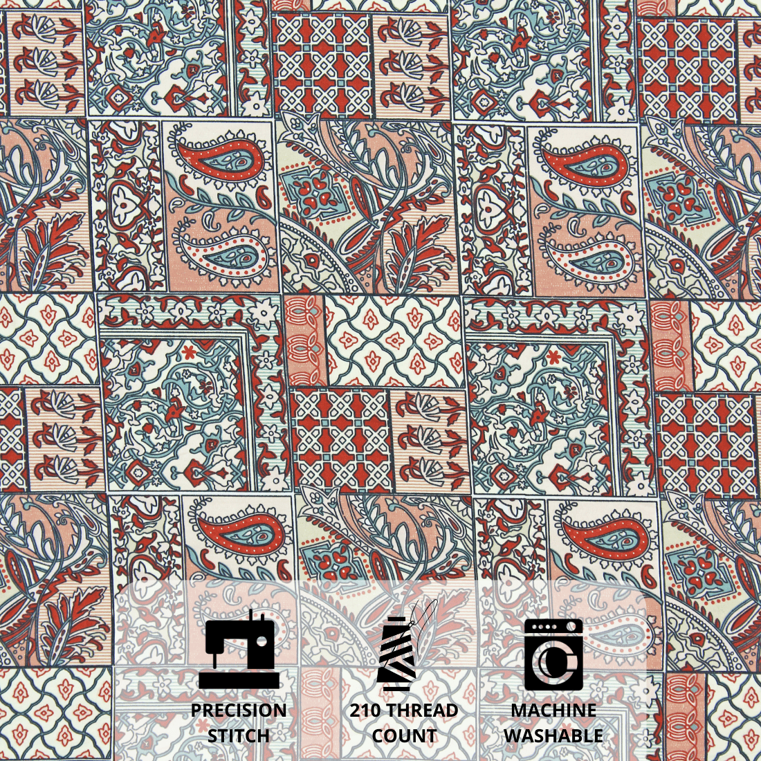 Floral 210 TC Fitted bedsheet Design 