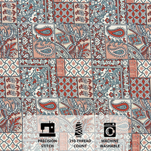 Floral 210 TC Fitted bedsheet Design 
