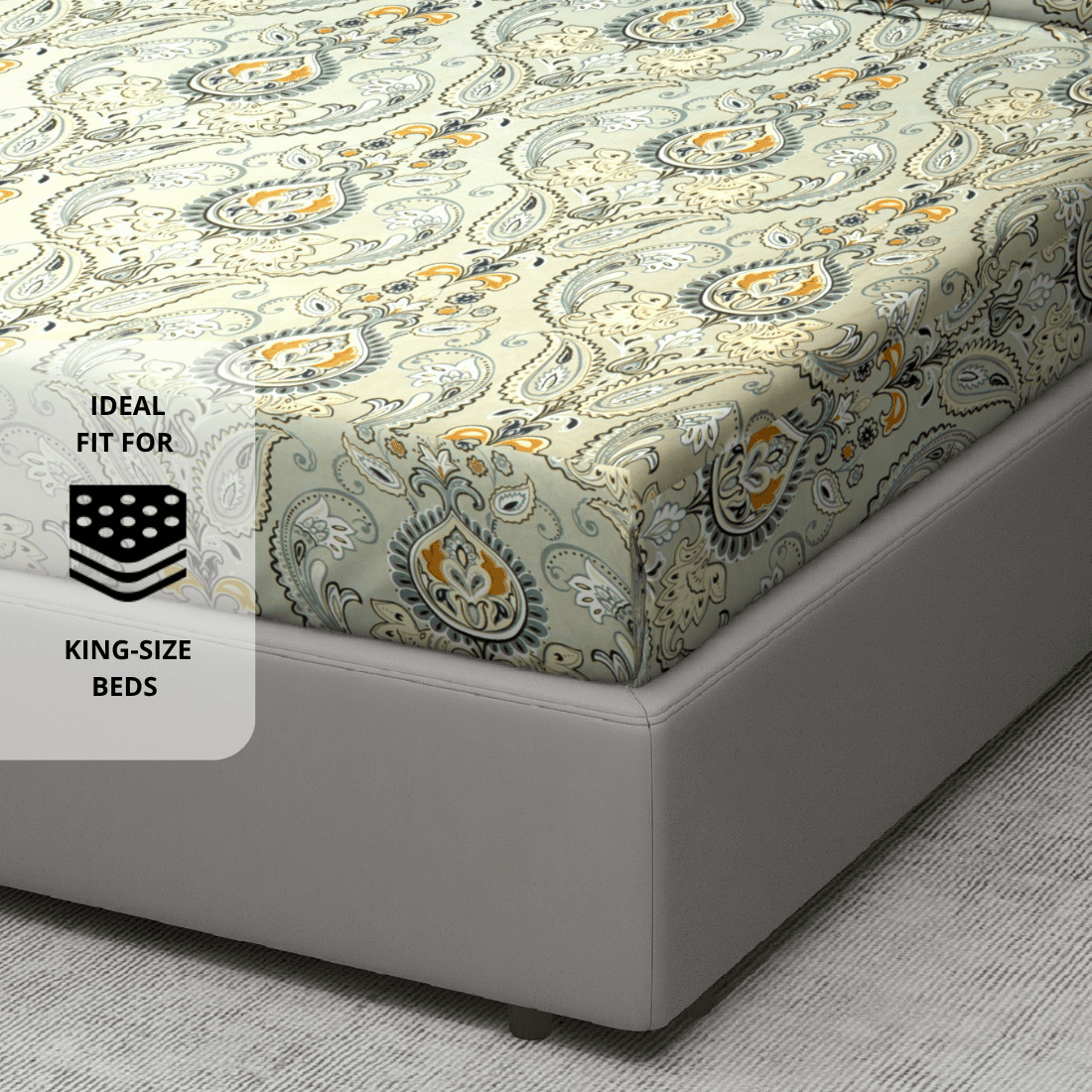 Multicolor Floral Flat Bedsheet 