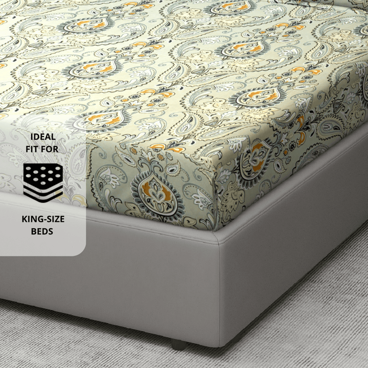 Multicolor Floral Flat Bedsheet 