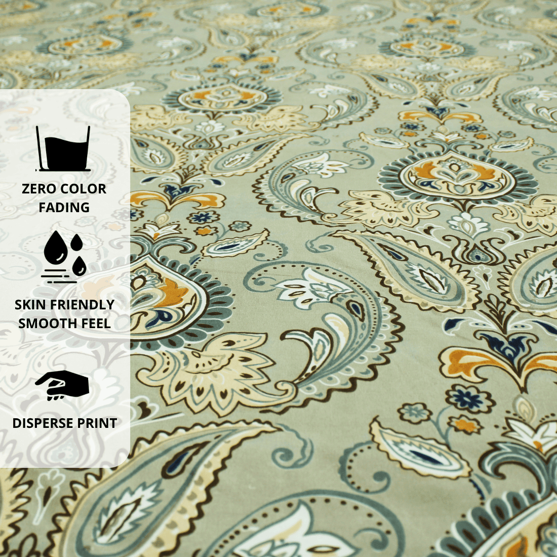 Multicolor Floral Flat Bedsheet Design