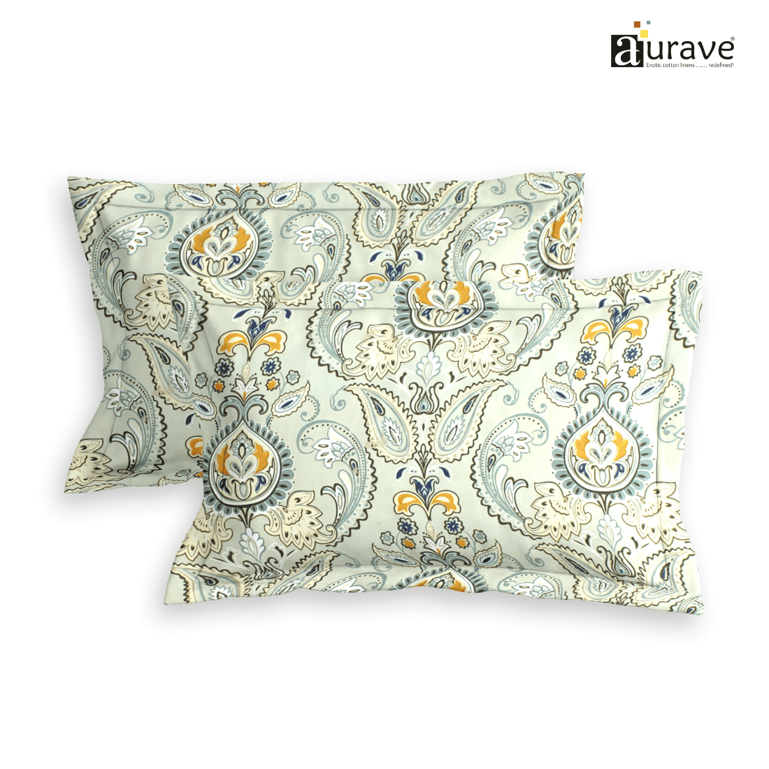 Printed Floral Set of 2 Pcs Pillow Cover - Multicolor