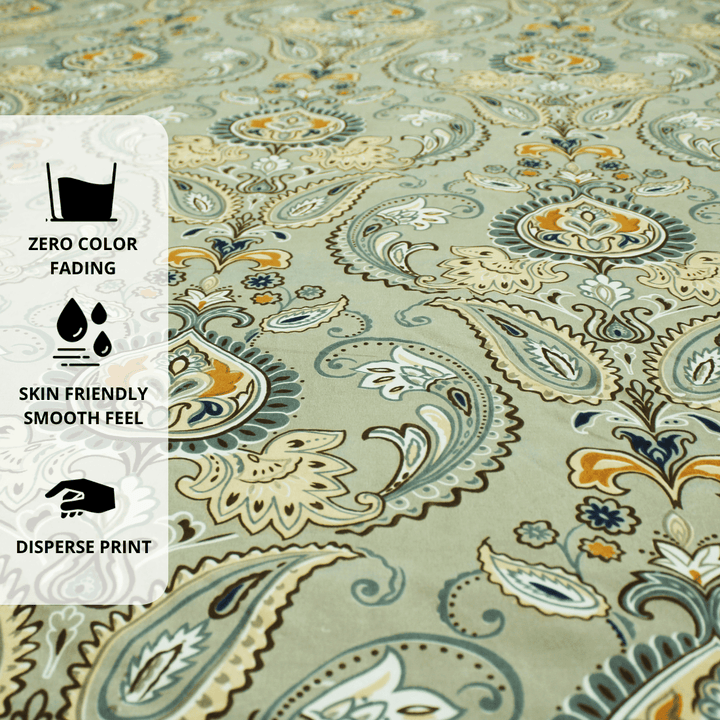 Floral 210 TC Fitted Bedsheet Design 