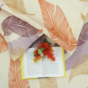 Cotton Floral  Flat Bedsheet  with Pillow Cover 