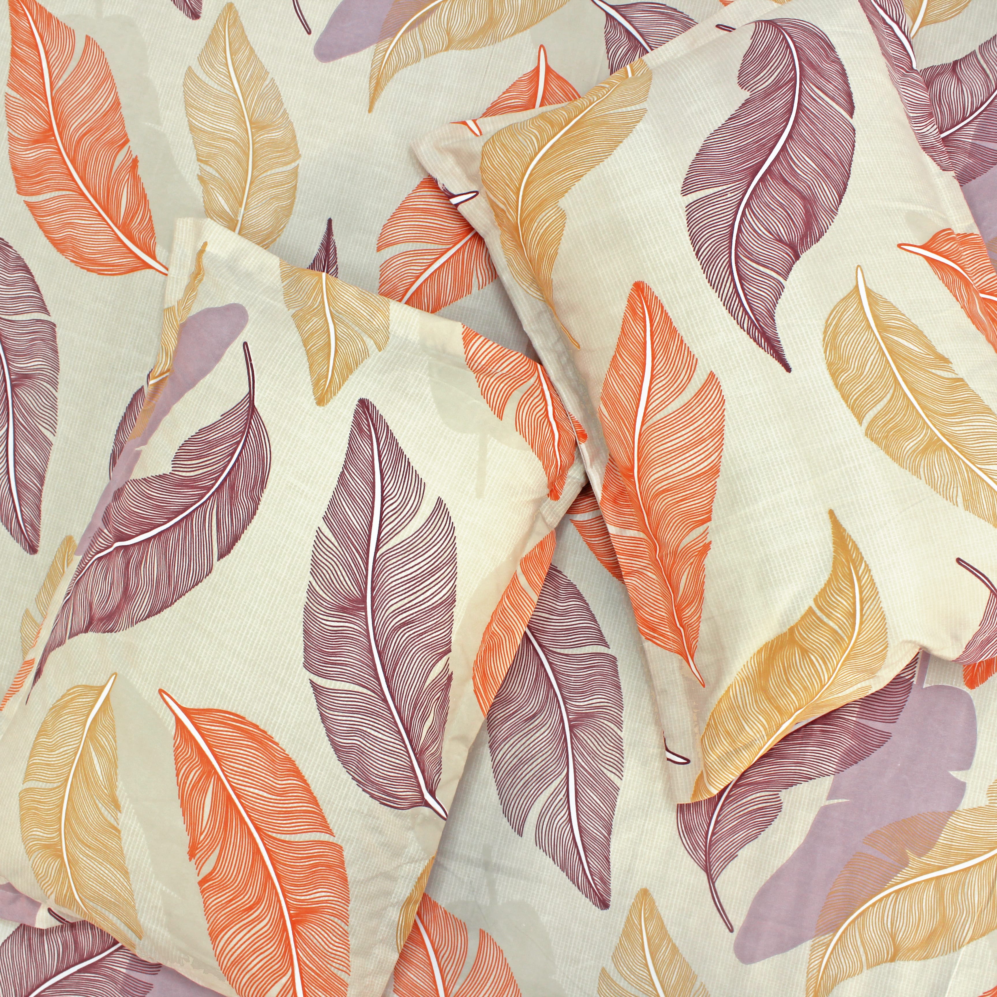 Soft Cotton Floral Bedsheet – 210 TC Flat Set with Two Pillow Covers