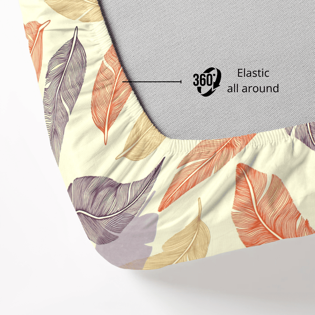 Fitted Bedsheet with elastic all around 