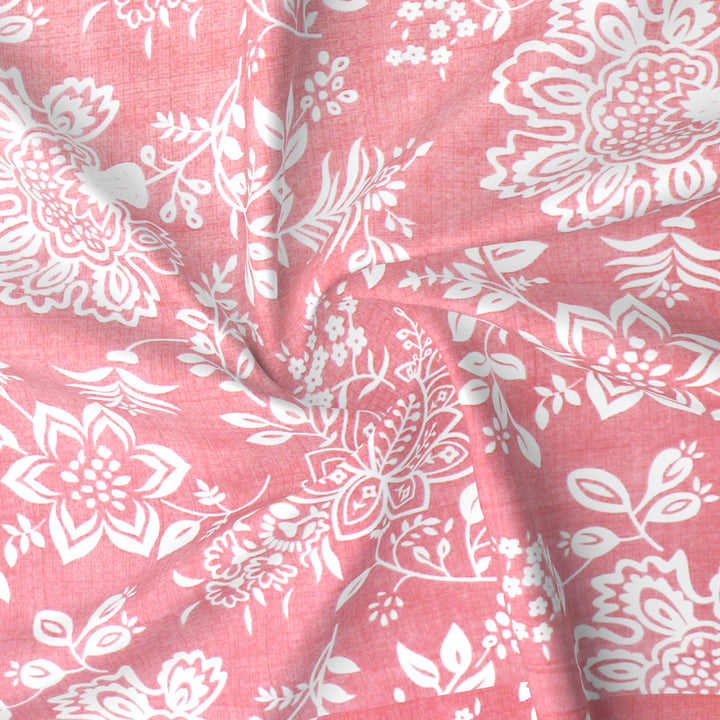 Floral 210 TC Flat bedsheet 