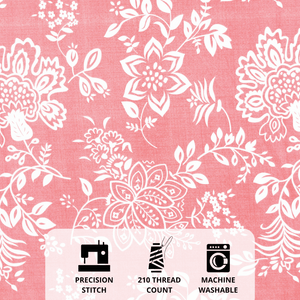 Full View Floral 210 TC Fitted bedsheet Design 