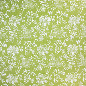 Green Floral 210 TC flat bedsheet 