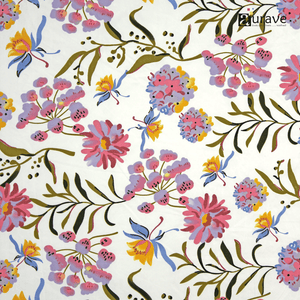 Close up View Printed Floral Design 
