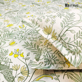 Floral 210 TC Fitted bedsheet with Pillow Covers -  Multicolor