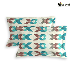 Printed Floral Set of 2 Pcs Pillow Cover - Multicolor