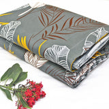 Best Grey Microfiber Reversible AC Dohar Blanket In Abstract Print