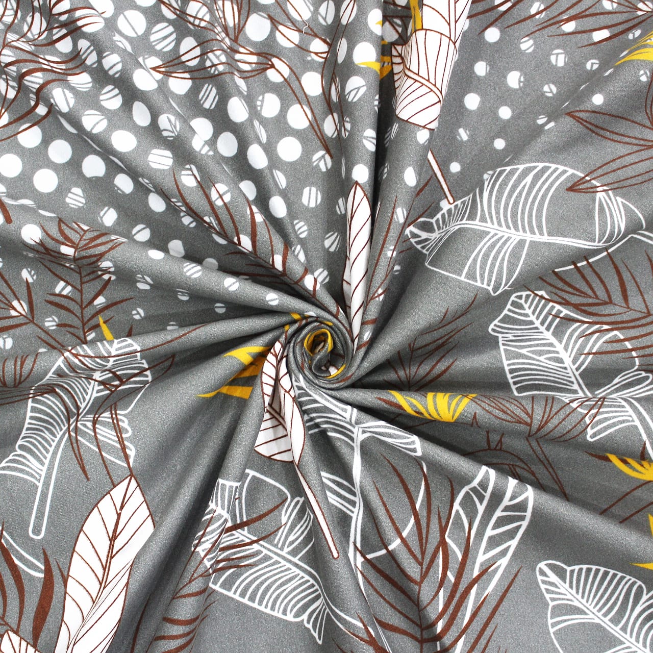 Best Grey Microfiber Reversible AC Dohar Blanket In Abstract Print
