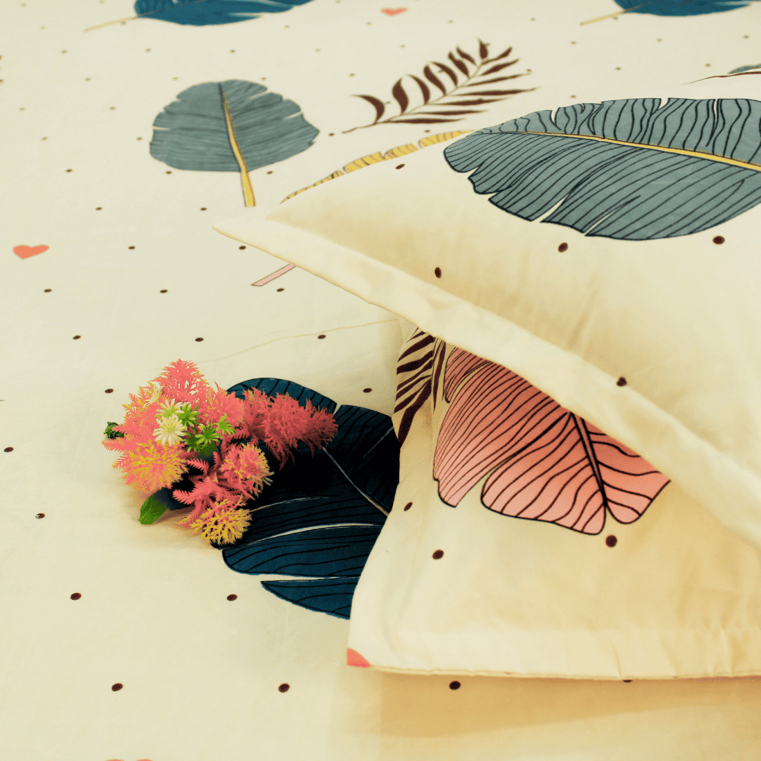 floral cotton bedsheet design